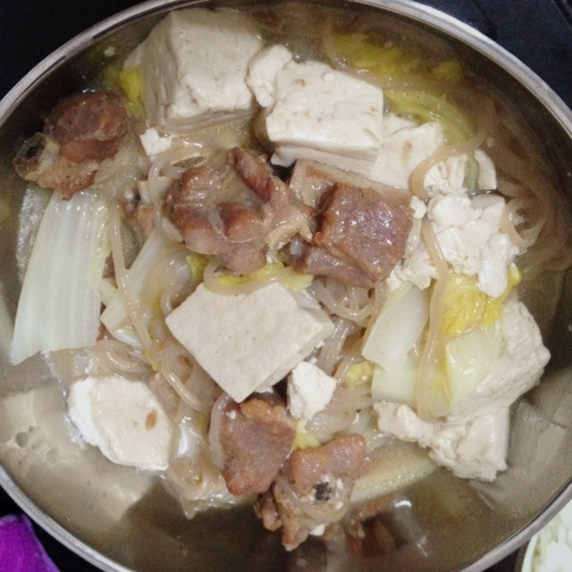 排骨白菜豆腐汤
