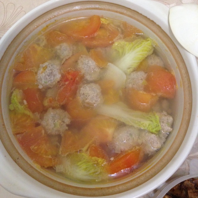 番茄丸子汤
