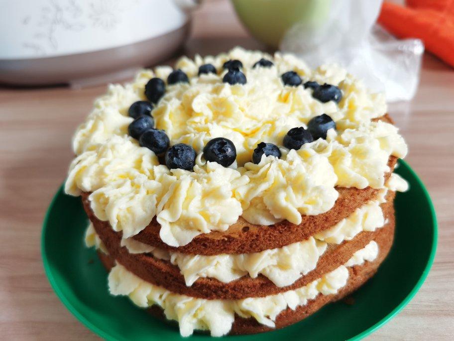 红丝绒裸蛋糕（奶酪奶油霜裱花）