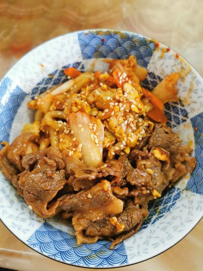 肥牛泡菜乌冬面