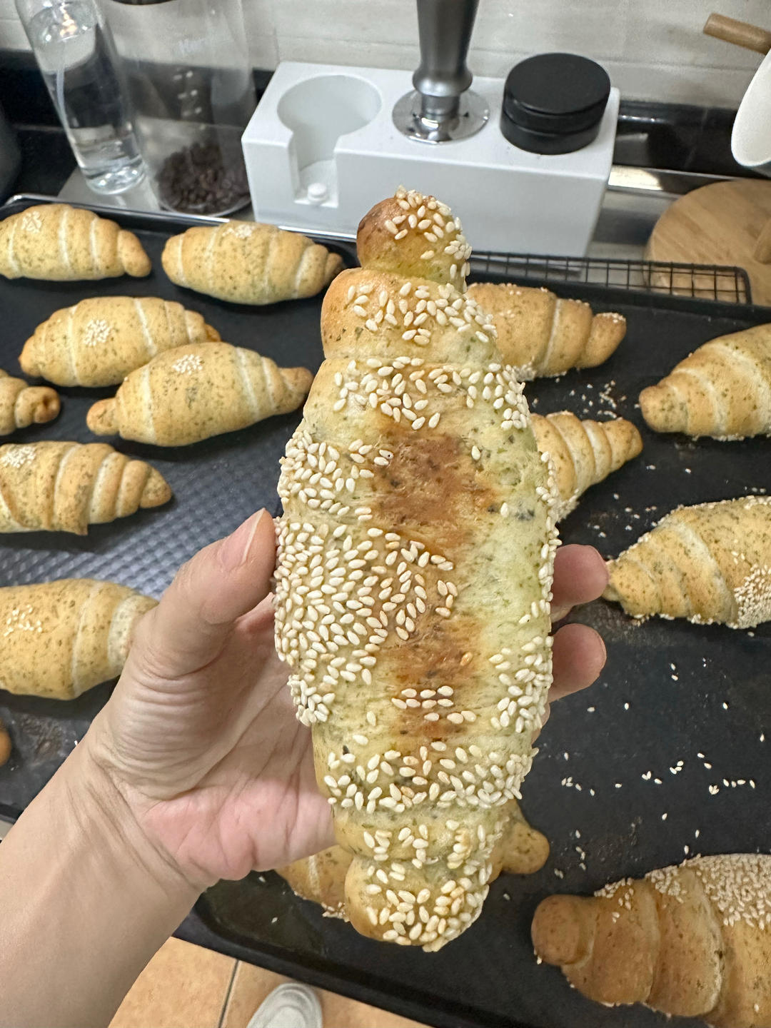 日式肉松海苔海盐面包卷｜简直太香了｜咸香风味