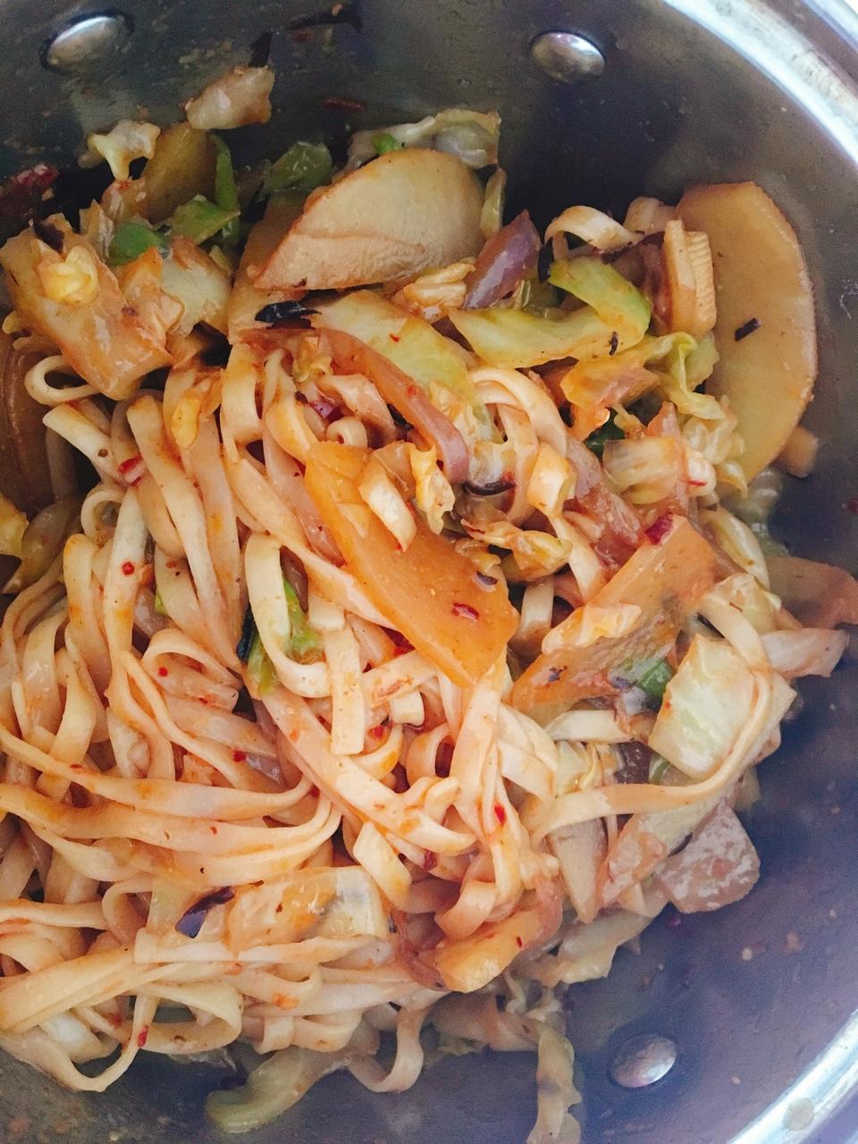 早茶月光妹做的菜拌面