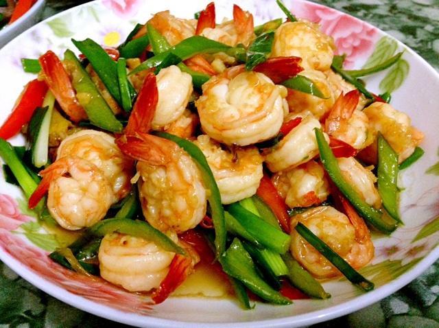 辣椒炒虾仁
