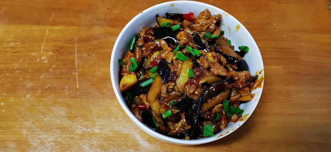 红烧肉沫茄子