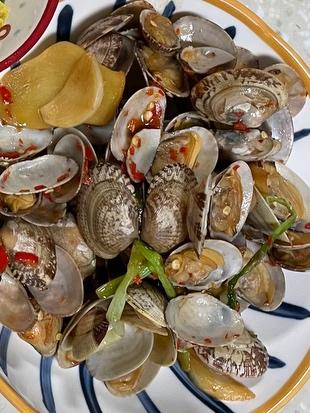 葱姜蒜爆炒花甲