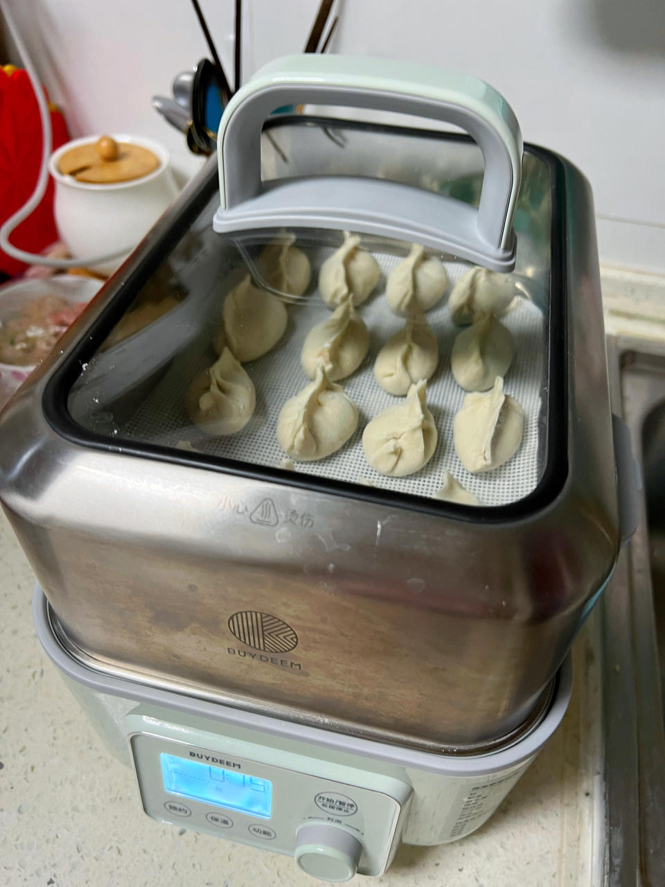 圆白菜猪肉蒸饺【12月北鼎蒸炖锅食谱】