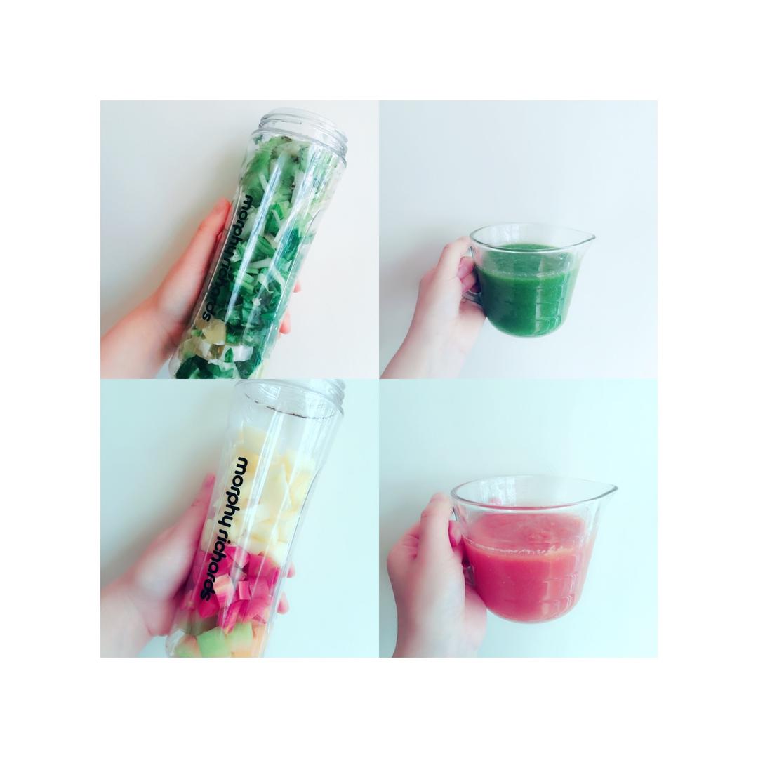 自制hey juice排毒果蔬汁。