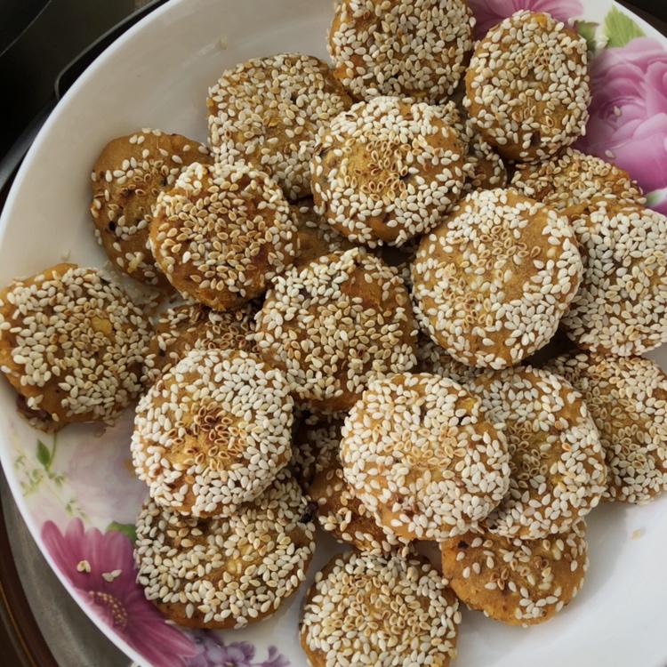 糯米红薯芝麻饼