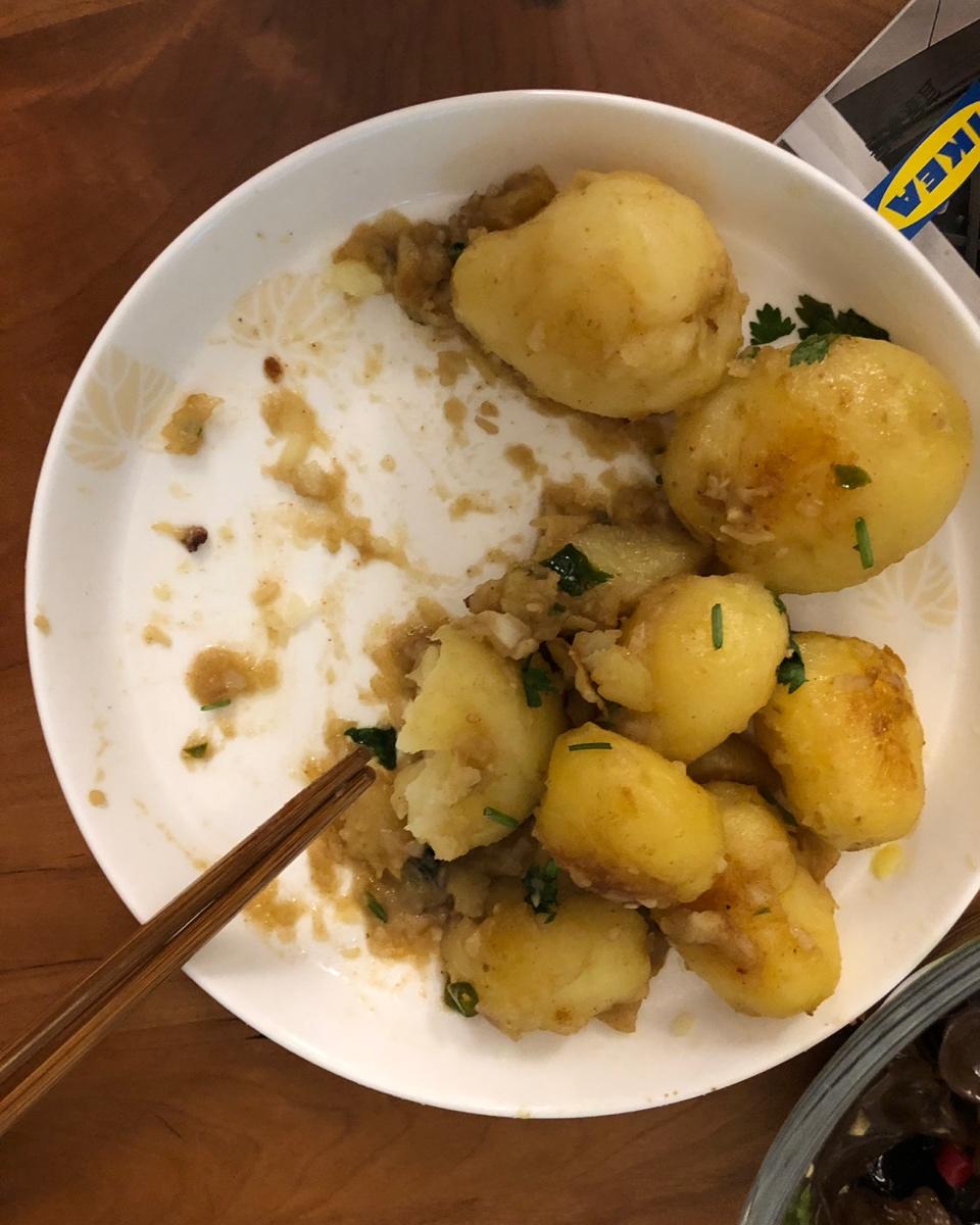 孜然香辣煎小土豆