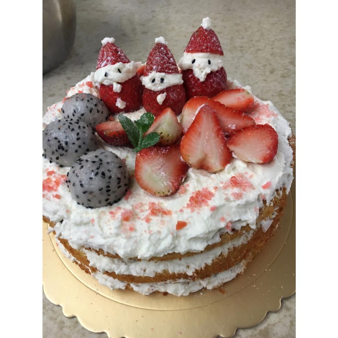 圣诞呆萌裸蛋糕