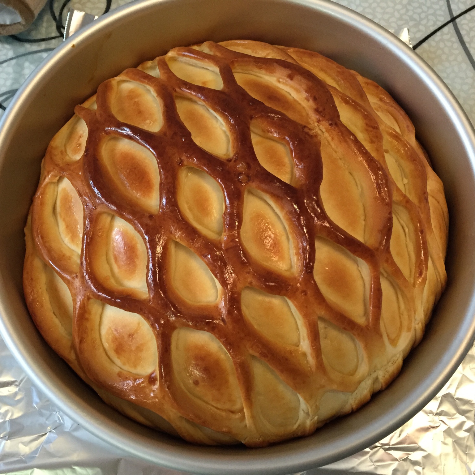 网纹果酱夹心面包