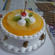 甜蜜的水果蛋糕