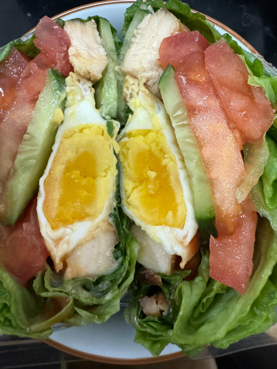 关晓彤同款生菜三明治