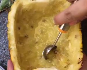 金猫咪食堂-椰香海鲜菠萝炒饭的做法 步骤7