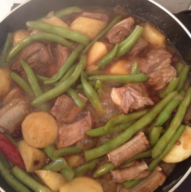 排骨炖豆角
