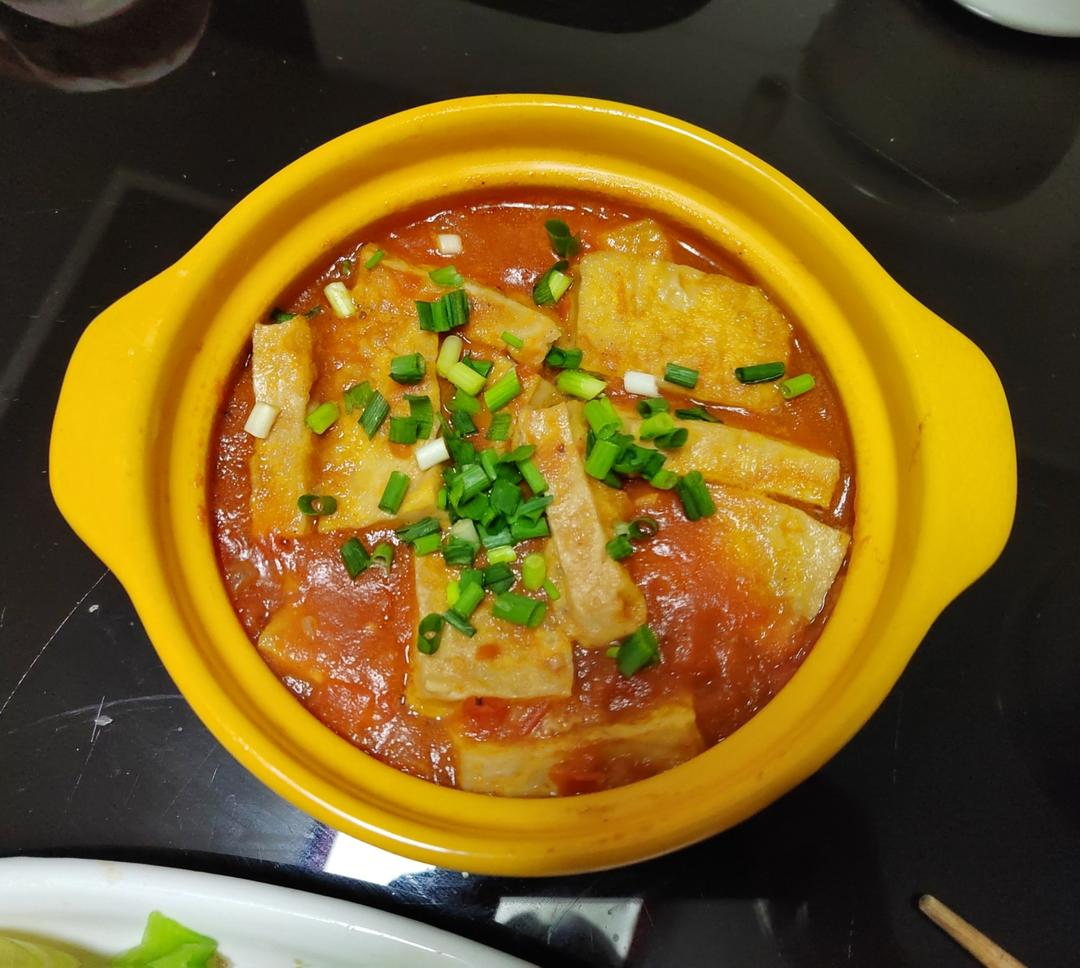 像蒸蛋一样嫩的西红柿包浆豆腐