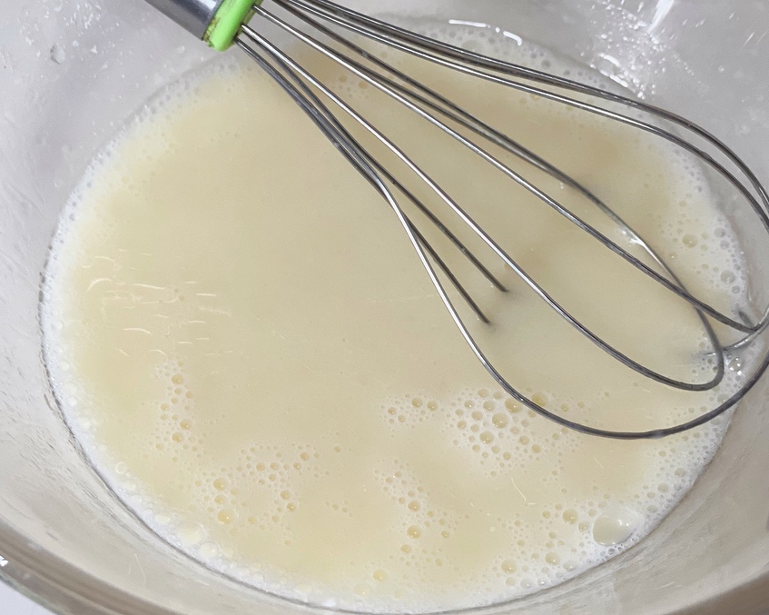 白玉豆乳奶盖卷的做法 步骤2