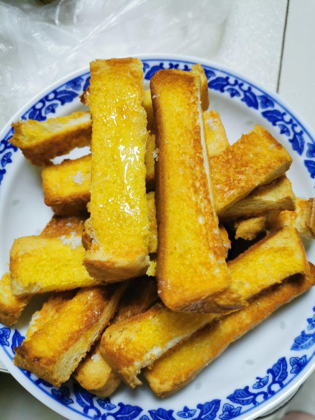 超简单的香甜烤土司片