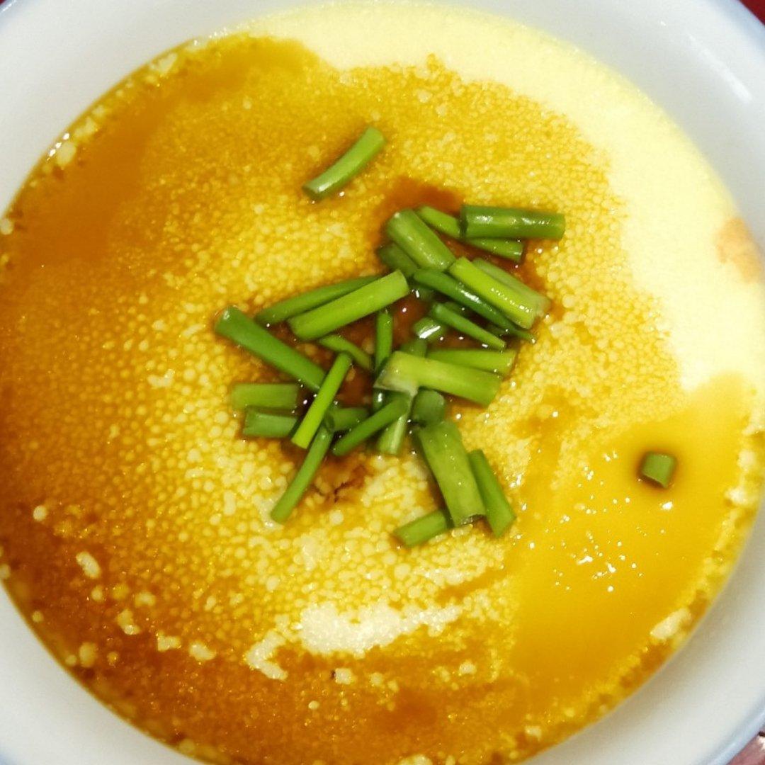 老甜老甜了做的简单快手蒸水蛋(不会失败的水蛋比