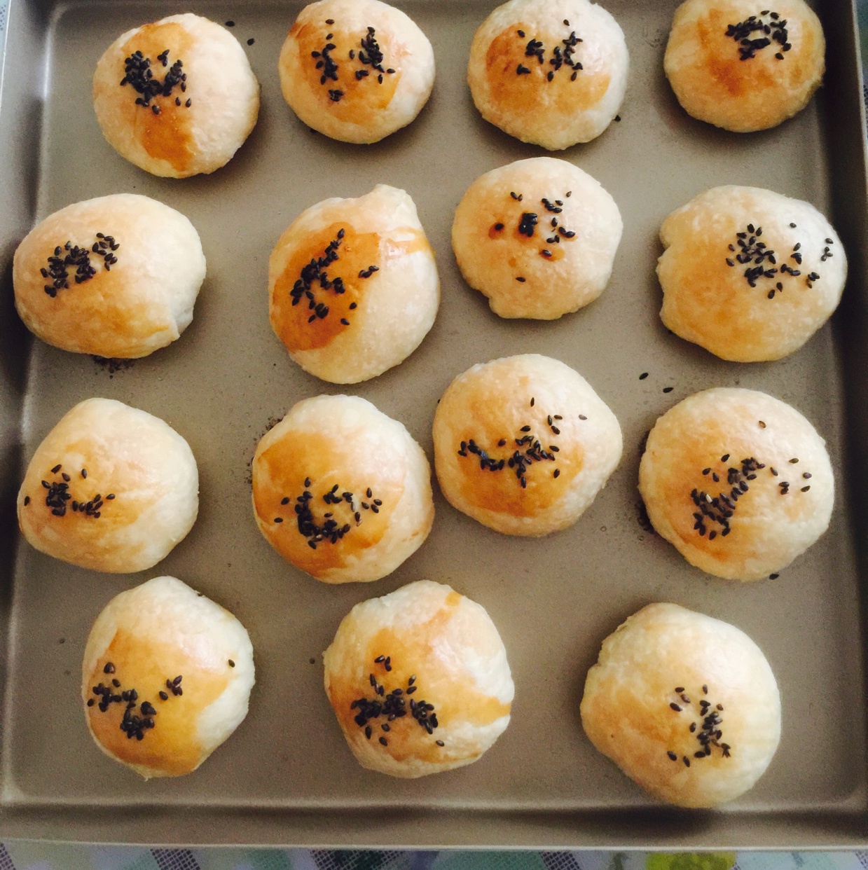 红豆酥饼（附油酥不测漏的办法）