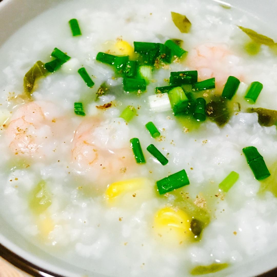 蔬菜虾仁粥