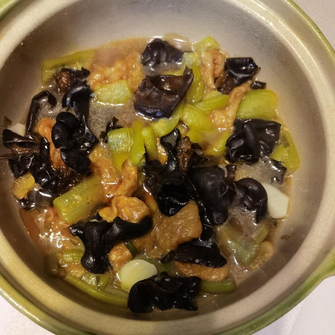 丝瓜面筋煲