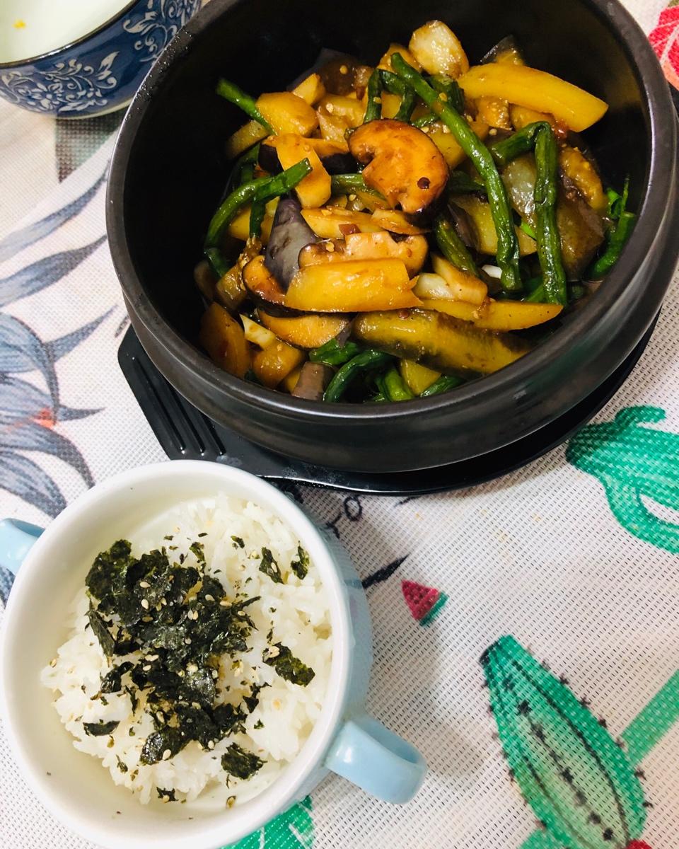 豆角烧茄子