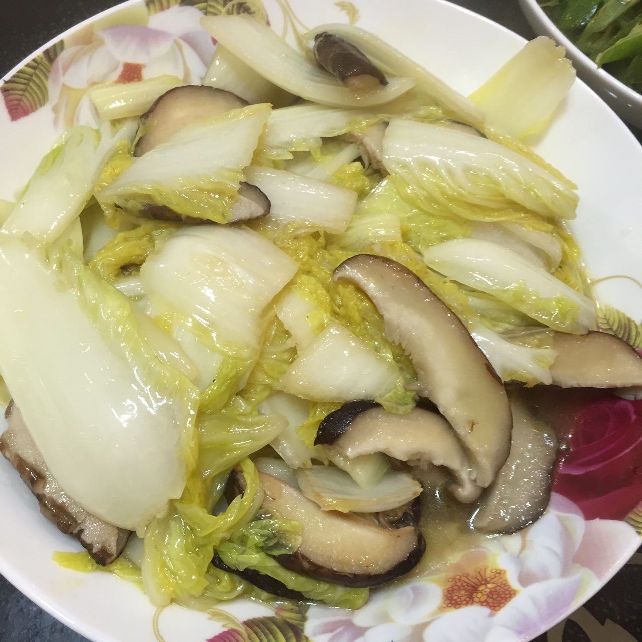 babyrs做的香菇黄心菜