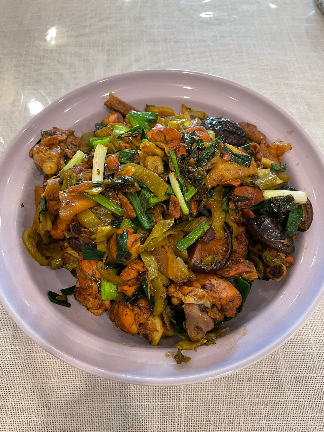酸菜炒鸡