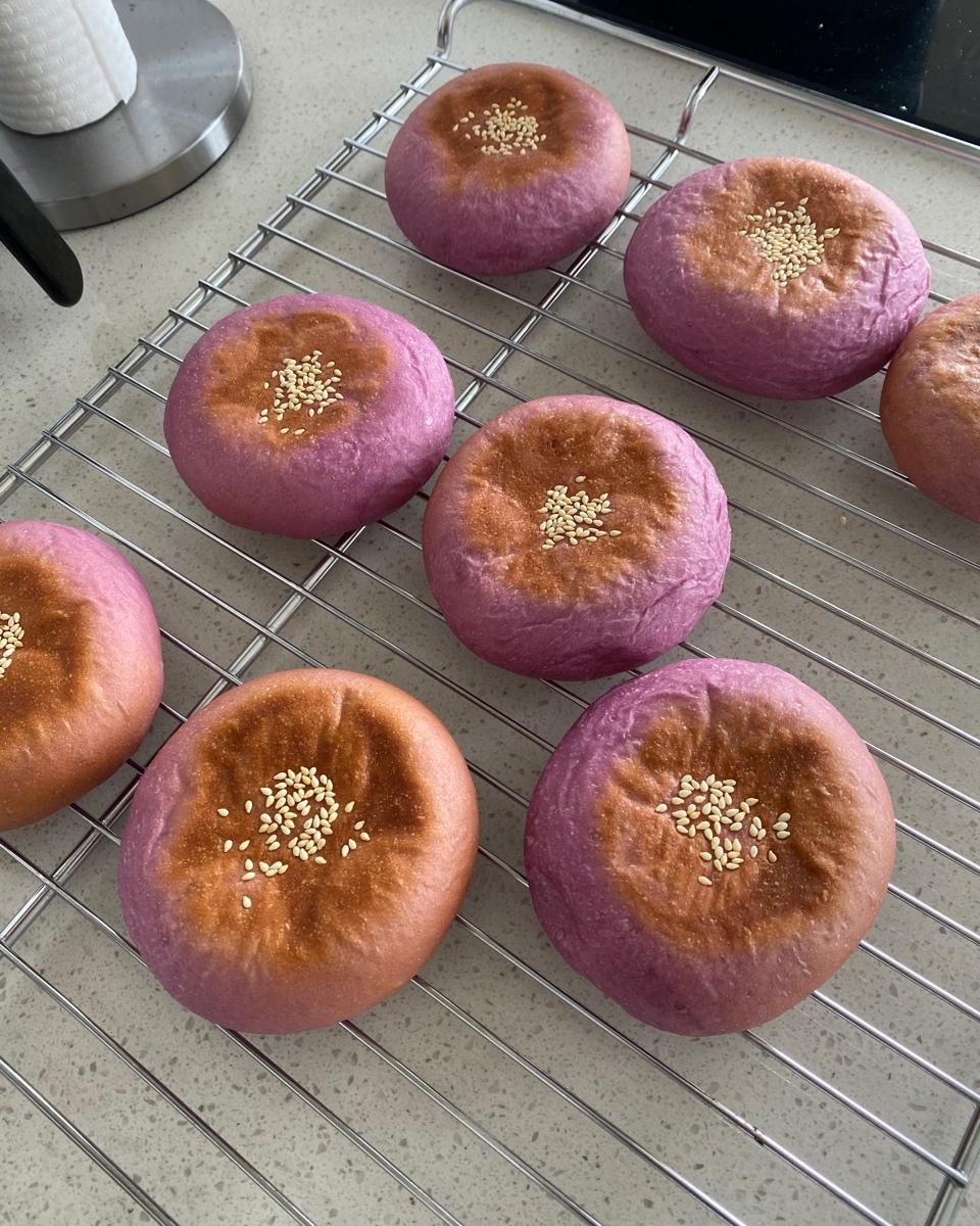 日式紫薯紫糯米包