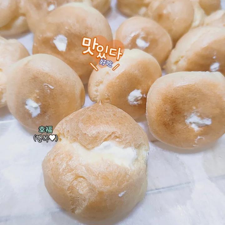 简单易成功的奶油小泡芙做法