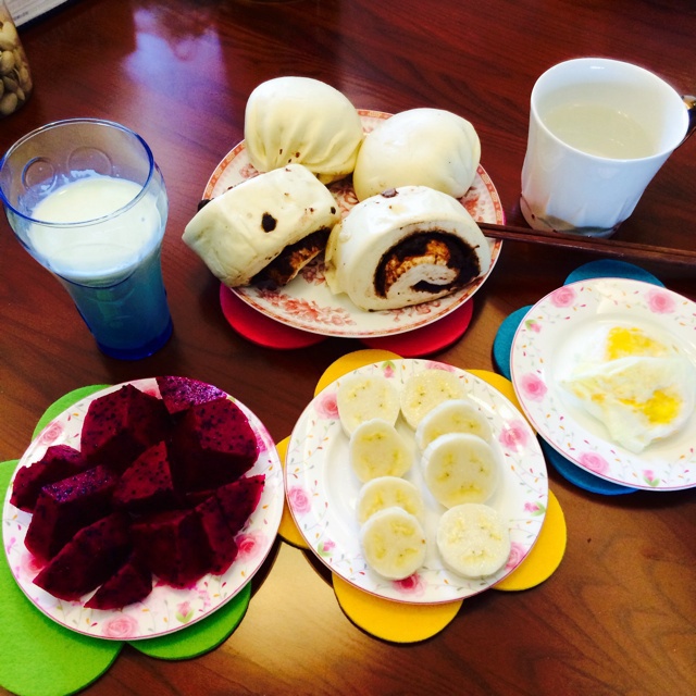 蒸的健康又好吃——黑芝麻红豆卷