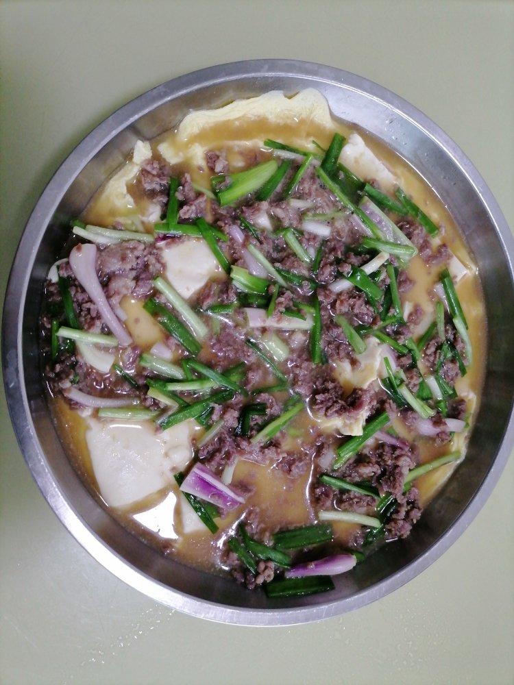 豆腐肉末蒸蛋