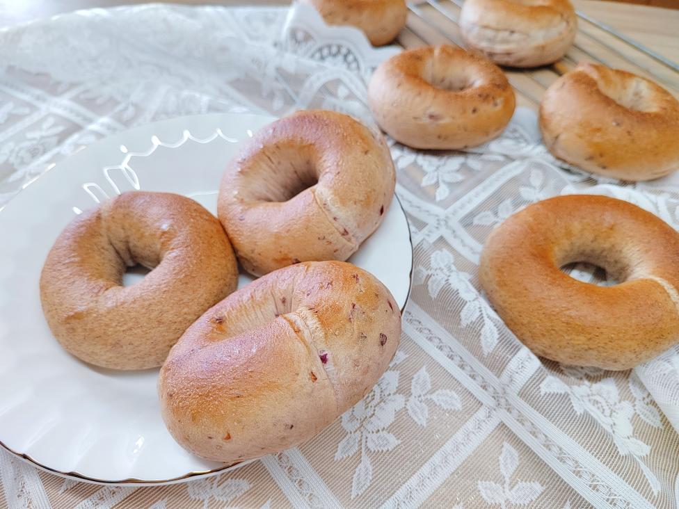 蓝莓🫐乳酪贝果🥯/步骤详细/简单好做