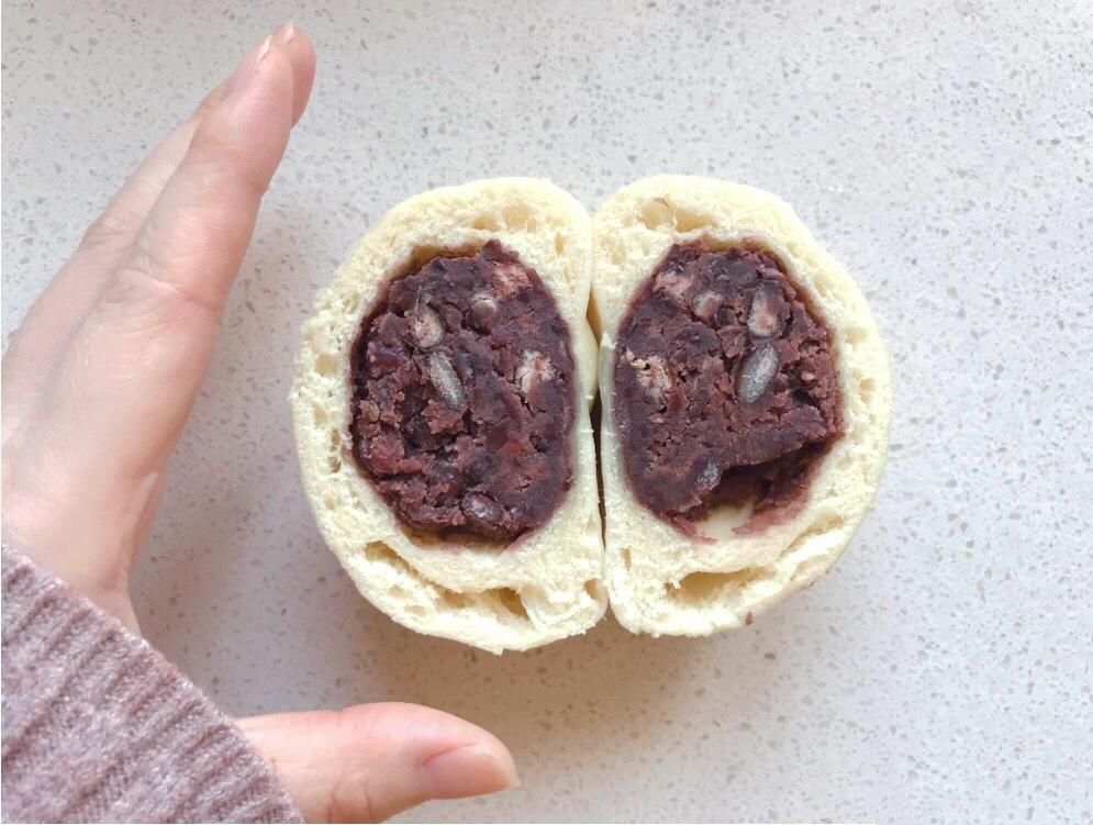 许宸嘉做的红豆包(馒头)