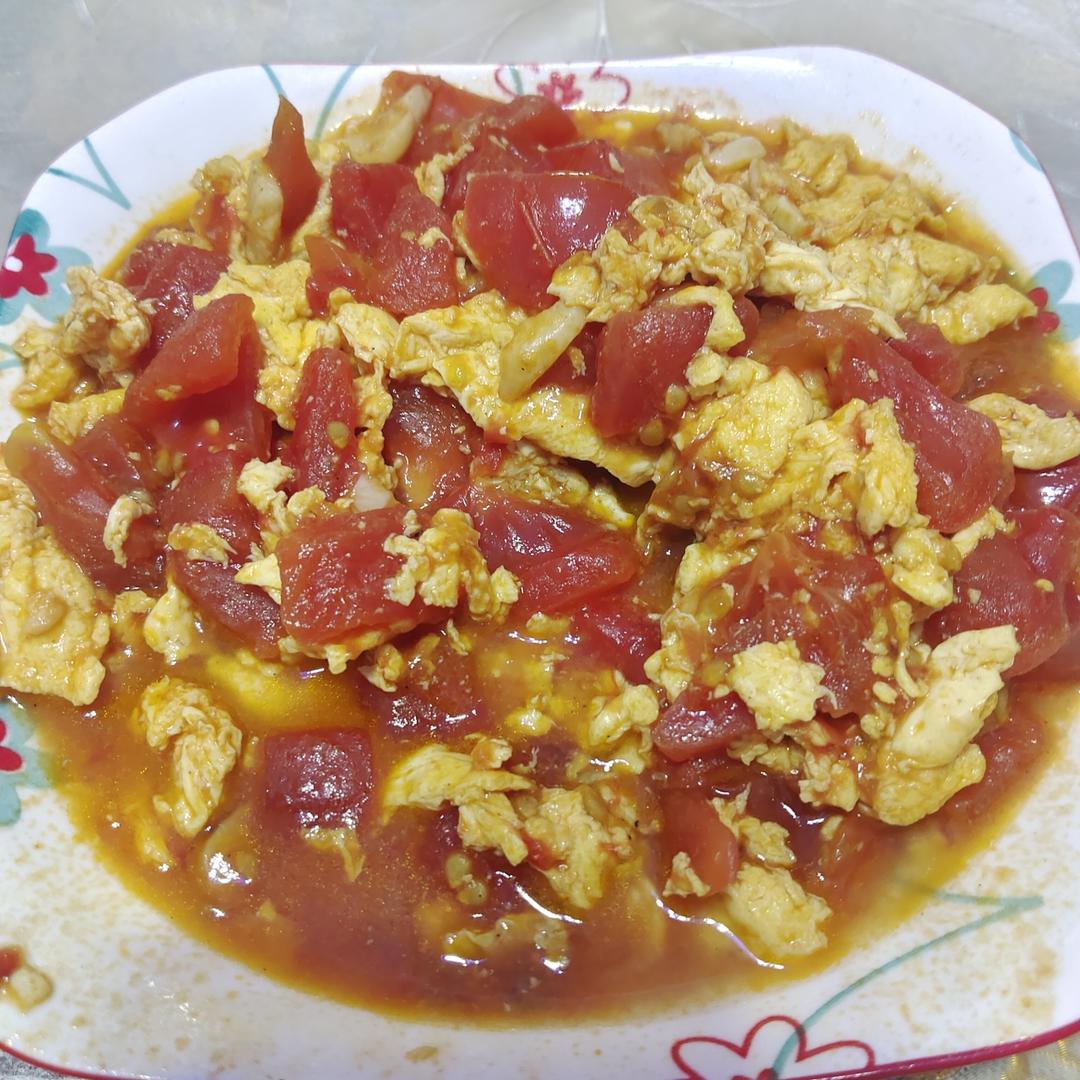 简单美味❗️好吃到舔盘的番茄炒蛋拌饭