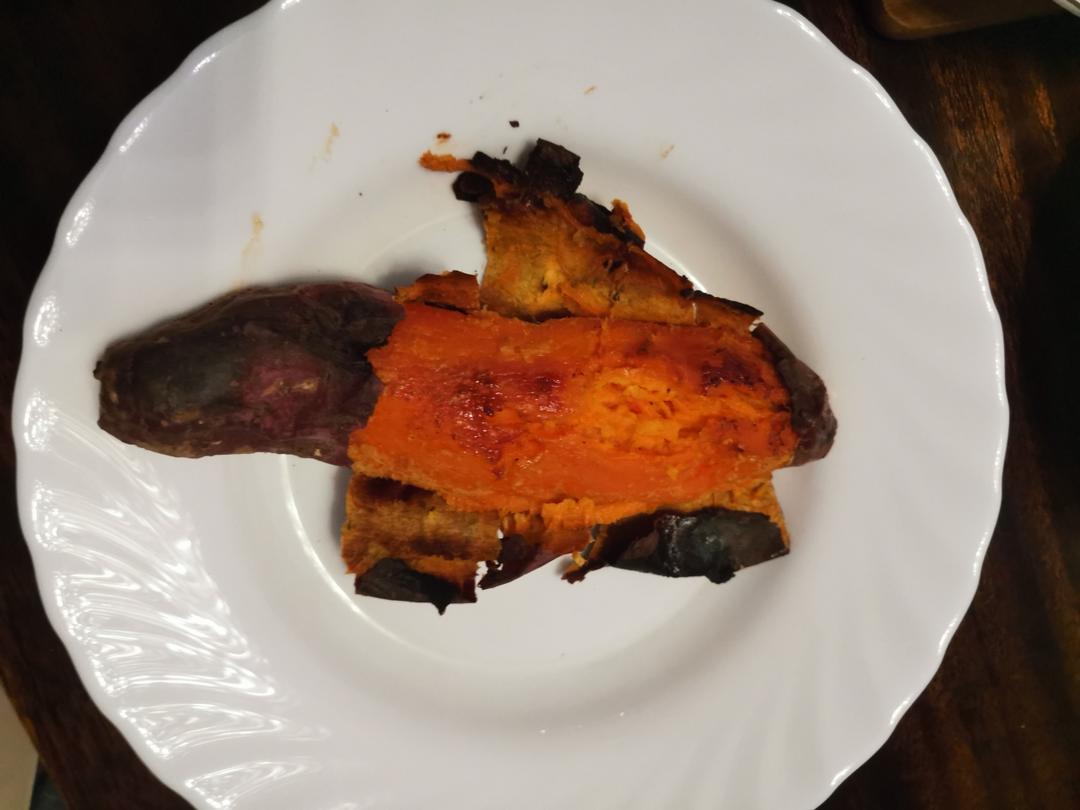 【糯唧唧的烤红薯】糖油四溢皮肉分离外糯里嫩吸溜着吃！