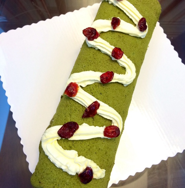 抹茶红豆蛋糕卷（福田淳子版）