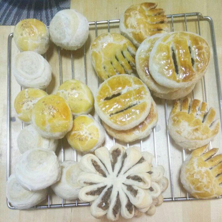 【巨详细】菊花酥、桃花酥、紫荆花酥、四叶草酥❀原来你是这样的中式酥皮