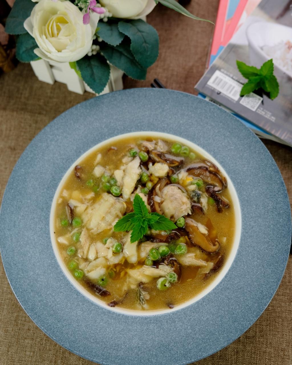 香菇甜豆黄鱼羹