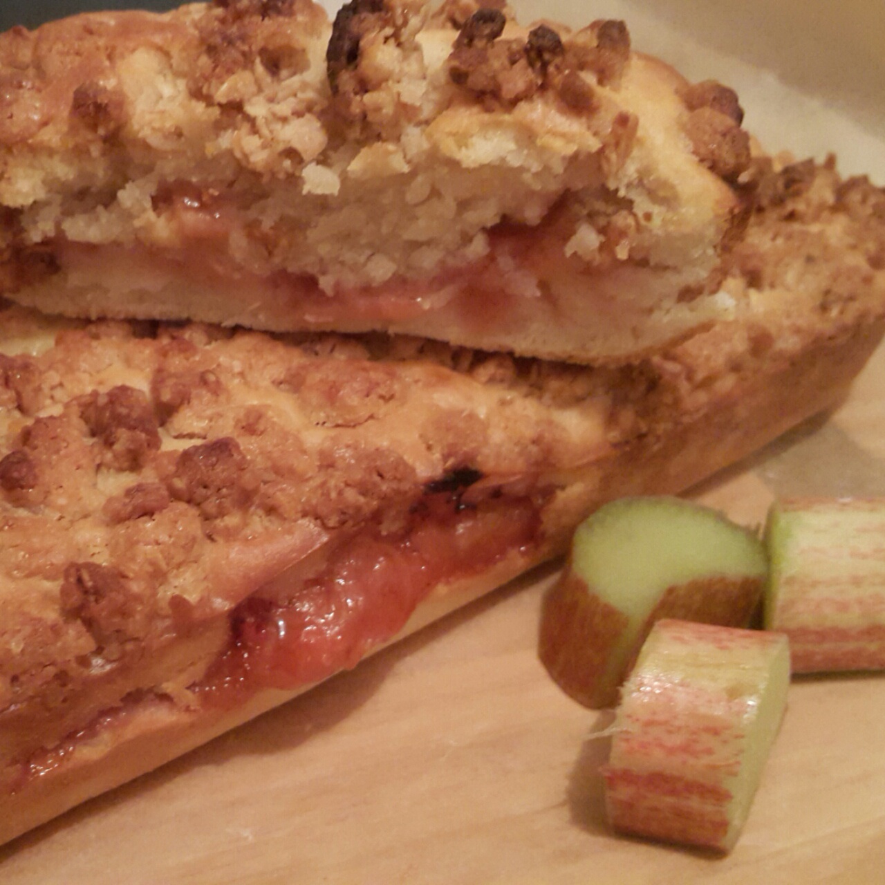 草莓大黄咖啡蛋糕