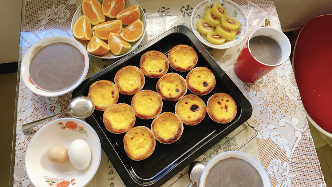 不需要奶油的烤蛋挞