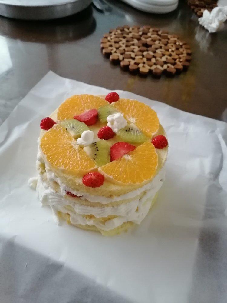 清新水果奶油裸蛋糕 | 蛋糕卷的华丽变身