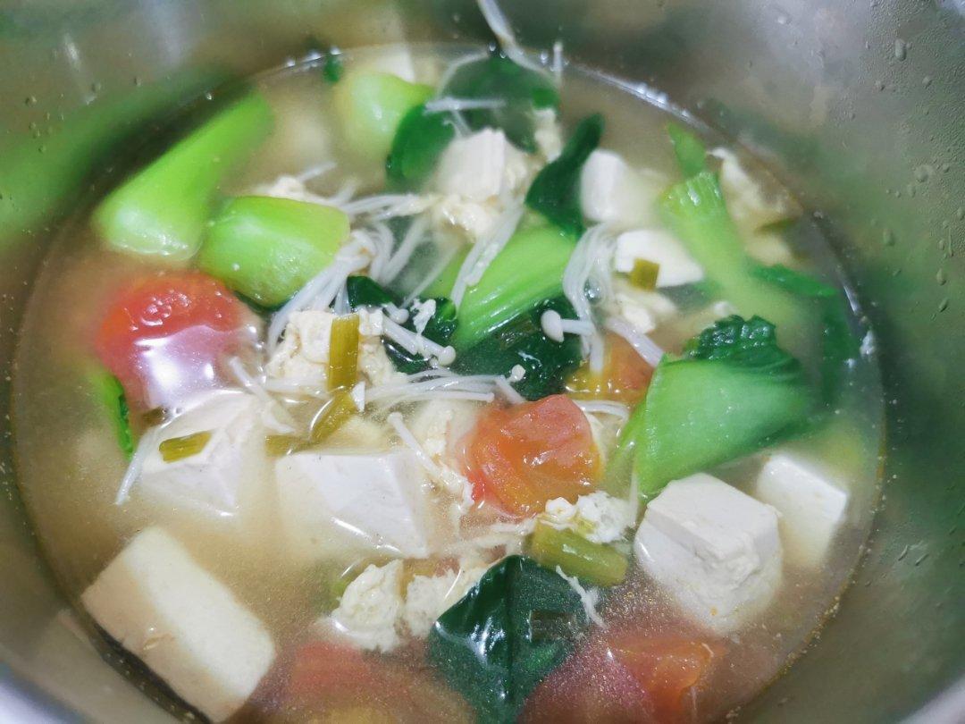 低卡高蛋白番茄豆腐汤