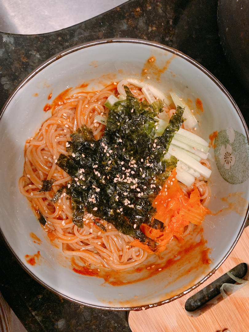 ㊙️5分钟搞定‼️巨好吃的韩式拌面🍜一盘不够吃‼️