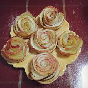 烤玫瑰苹果花的做法 步骤9