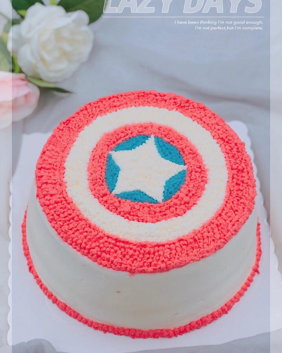 美国队长生日蛋糕