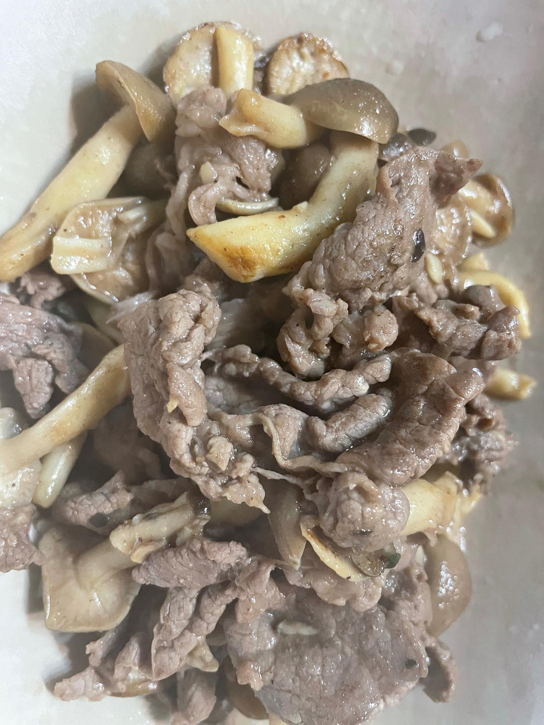 双菇炒牛肉