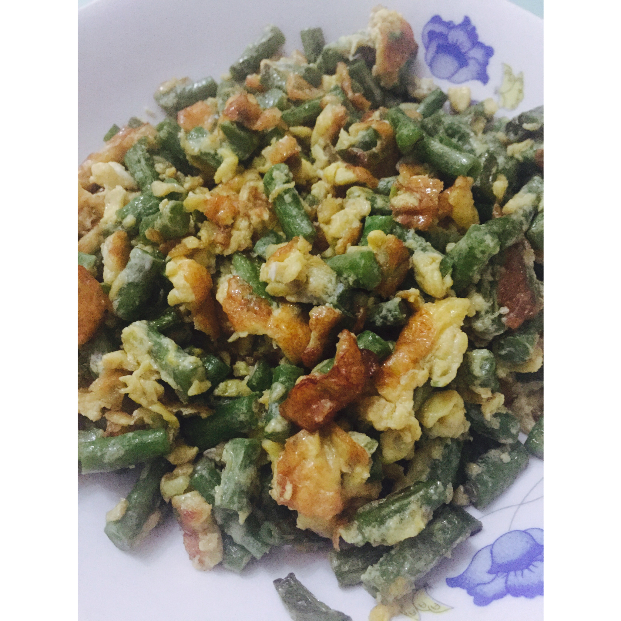 豆角粒炒蛋