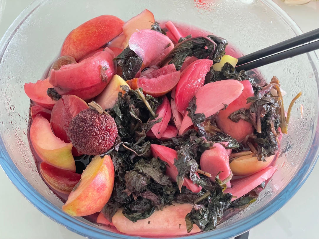 初夏的滋味🍑紫苏桃子姜